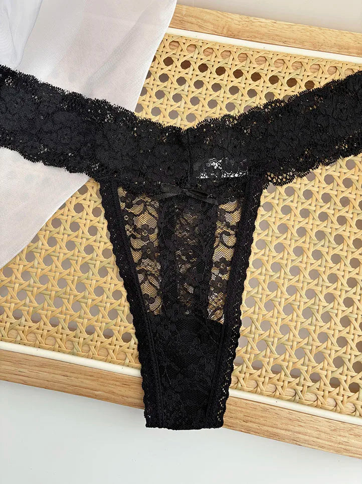 Personality Custom Name Crystal Letter Thong Sexy Lace Bikini Panties G-String Low Waist Briefs Ladies Knickers Hot Wife Gift