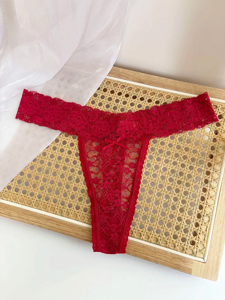 Personality Custom Name Crystal Letter Thong Sexy Lace Bikini Panties G-String Low Waist Briefs Ladies Knickers Hot Wife Gift